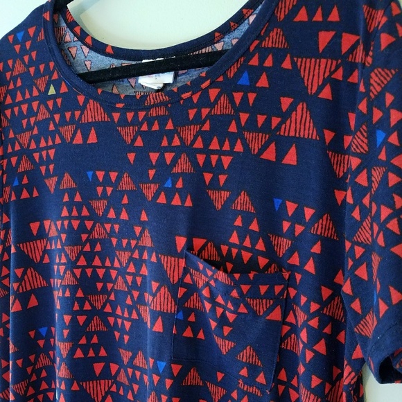 LuLaRoe Dresses & Skirts - LuLaRoe 🇺🇸❤💙Navy & Red💙❤🇺🇸Carly Dress XL